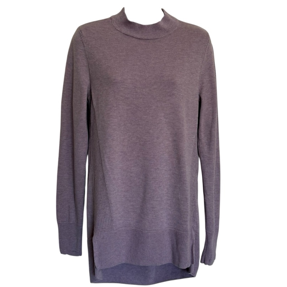Duluth Trading Company Wash-a Wool Merino Tunic Sweater Size XS Purple